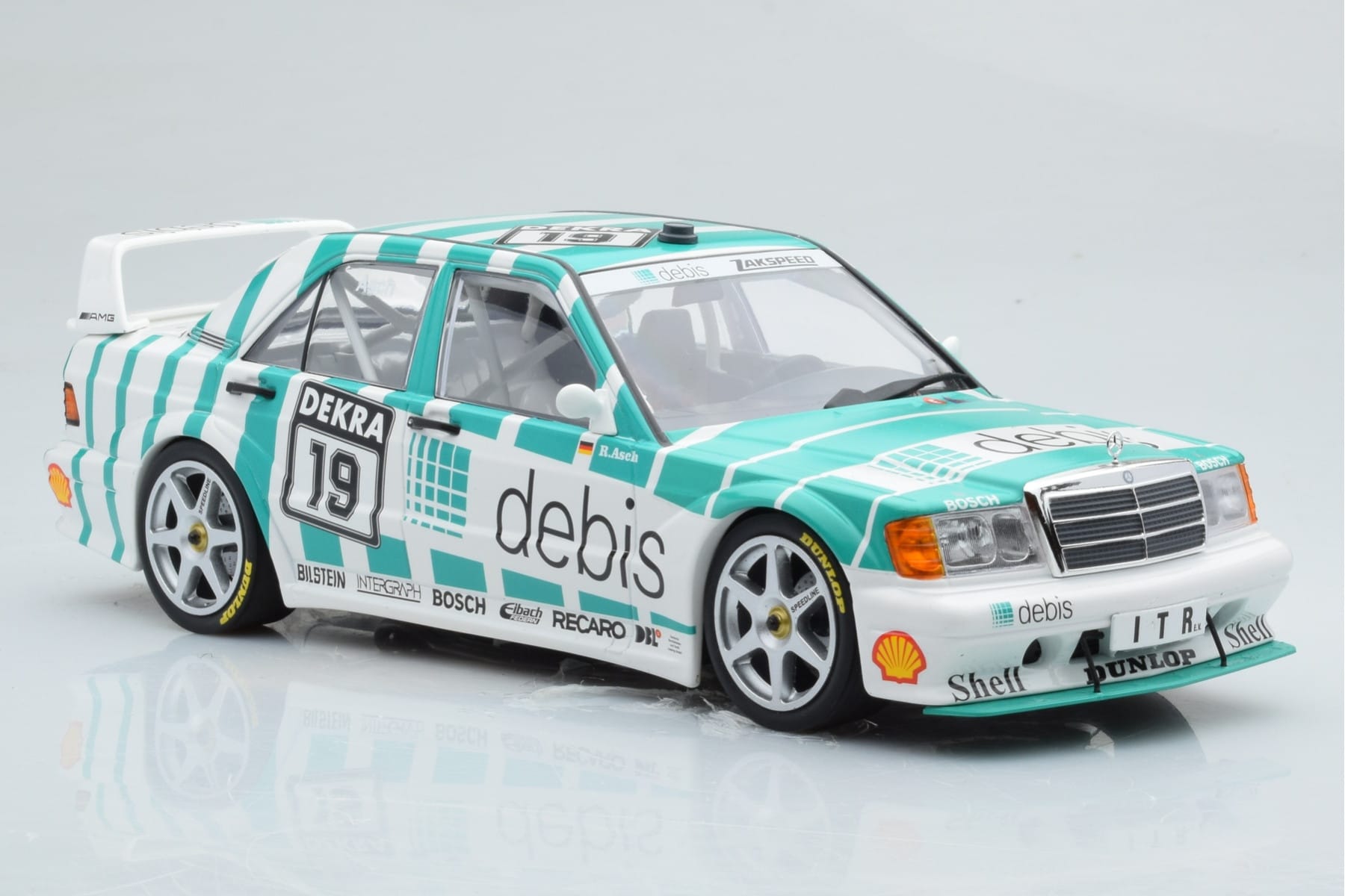 Mercedes 190E 2.5-16 W201 EVO 2 Debis #19 R. Asch Team Zackspeed DTM 1991 Minichamps 1:18 155913619 Métal Moulé — image 4 sur 6