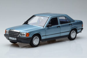 Mercedes 190E W201 Bleu Clair Norev 1:18