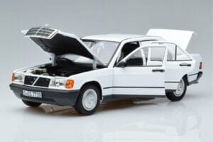Mercedes 190 E W201 Blanc Norev 1:18 183820 Métal Moulé — image 2 sur 7