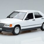 Mercedes 190 E W201 Blanc Norev 1:18 183820 Métal Moulé