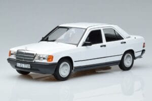 Mercedes 190 E W201 Blanc Norev 1:18 183820 Métal Moulé