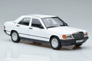 Mercedes 190 E W201 Blanc Norev 1:18 183820 Métal Moulé — image 5 sur 7