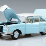 Mercedes 220 S W111 Bleu Norev 1:18 183920 Métal Moulé - image 2 of 7