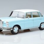 Mercedes 220 S W111 Bleu Norev 1:18 183920 Métal Moulé