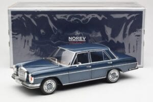 Mercedes 280 SE W108 Bleu Foncé Métallisé Norev 1:18 183534 Métal Moulé — image 8 sur 8