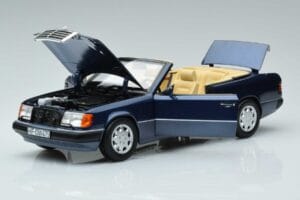 Mercedes 300 CE-24 A124 Cabriolet Nautical Bleu Édition Limitée Norev 1:18 183879 Métal Moulé — image 2 sur 7