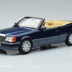 Mercedes 300 CE-24 A124 Cabriolet Nautical Bleu Édition Limitée Norev 1:18 183879 Métal Moulé