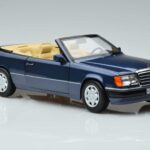 Mercedes 300 CE-24 A124 Cabriolet Nautical Bleu Édition Limitée Norev 1:18 183879 Métal Moulé - image 5 of 7