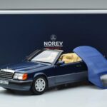 Mercedes 300 CE-24 A124 Cabriolet Nautical Bleu Édition Limitée Norev 1:18 183879 Métal Moulé - image 7 of 7