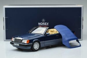 Mercedes 300 CE-24 A124 Cabriolet Nautical Bleu Édition Limitée Norev 1:18 183879 Métal Moulé — image 7 sur 7