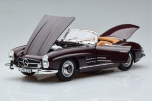 Mercedes 300 SL W198 Roadster Rouge Norev 1:18 183891 Métal Moulé — image 2 sur 8