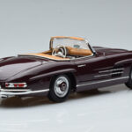 Mercedes 300 SL W198 Roadster Rouge Norev 1:18 - image 3 of 8