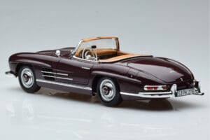 Mercedes 300 SL W198 Roadster Rouge Norev 1:18 183891 Métal Moulé — image 7 sur 8