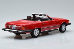 Mercedes 450 SL R107 Version US Rouge Norev 1:18 183729 Métal Moulé — image 3 sur 8