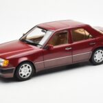 Mercedes 500E W124 Rouge Metallic Édition Concessionnaire Norev 1:18 B66040699