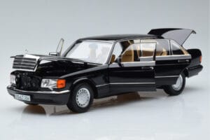 Mercedes 560 SEL W126 Noir Norev 1:18 183793 Métal Moulé — image 2 sur 7