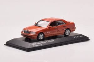 Mercedes C-Class W202 C240 Orange Métallisé Minichamps 1:43 430037000 Métal Moulé — image 2 sur 4