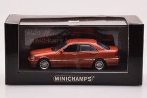 Mercedes C-Class W202 C240 Orange Métallisé Minichamps 1:43 430037000 Métal Moulé — image 4 sur 4