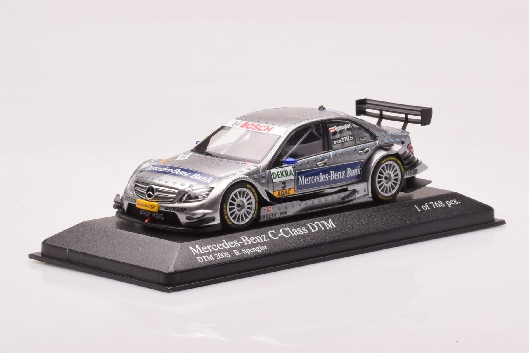 Mercedes C-Class W204 DTM Team AMG Mercedes #3 B. Spengler DTM 2008 Minichamps 1:43 400083803 Métal Moulé — image 2 sur 4