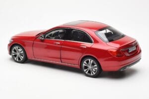 Mercedes C-Class W205 Rouge Métallique Asia Exclusive Norev 1:18 183835 Métal Moulé — image 7 sur 8