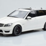 Mercedes C63 AMG S204 T-Model Blanc GT Spirit 1:18
