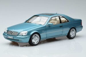 Mercedes CL600 C140 Bleu Métallisé Norev 1:18 183448 Métal Moulé
