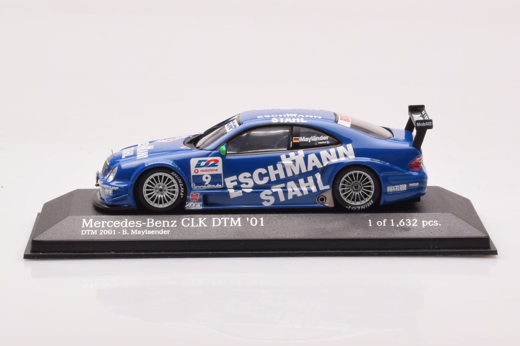 Mercedes CLK DTM Team Manthey #9 B. Maylander DTM 2001 Minichamps 1:43 400013109 Métal Moulé