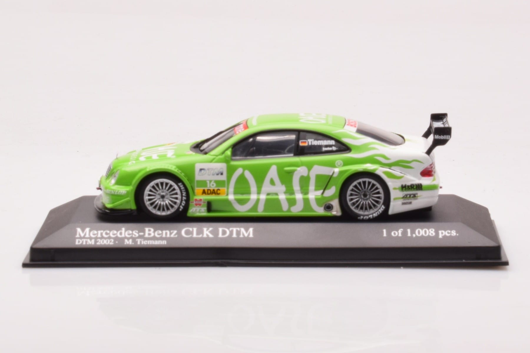Mercedes CLK DTM Team OASE AMG #16 M. Tiemann DTM 2001 Minichamps 1:43 400023116 Métal Moulé