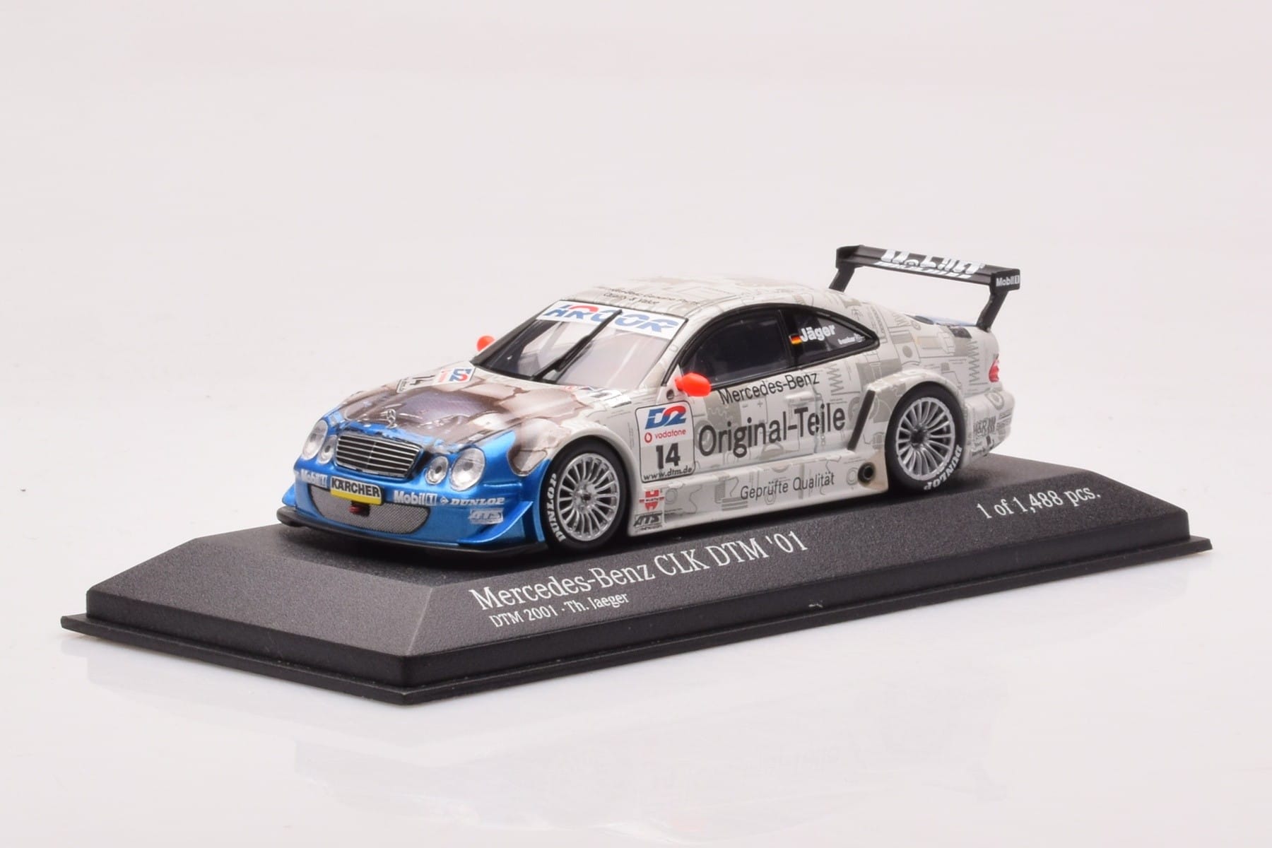 Mercedes CLK DTM Team Persson #14 Jaeger DTM 2001 Minichamps 1:43 400013714 Métal Moulé — image 2 sur 4