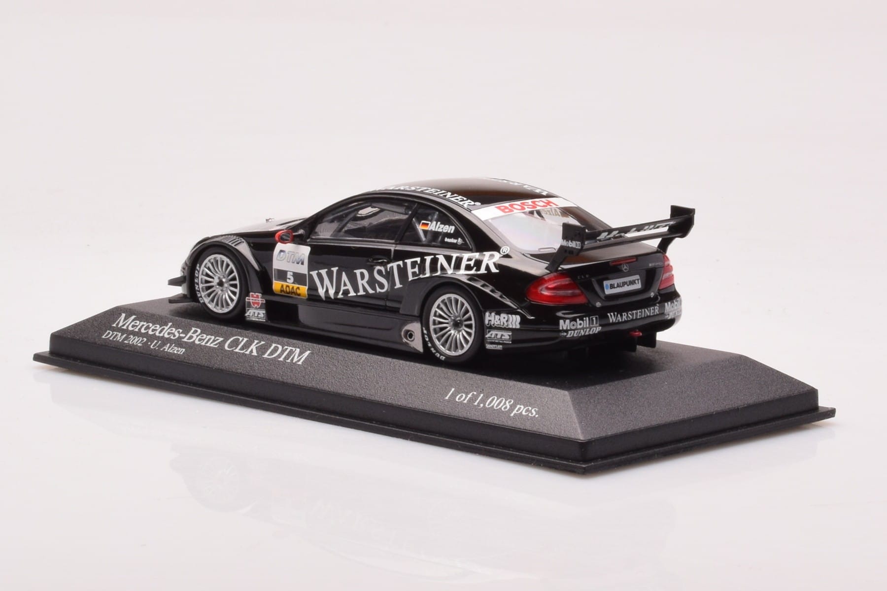 Mercedes CLK DTM Team Warsteiner AMG #5 U. Alzen DTM 2002 Minichamps 1:43 400023025 Métal Moulé — image 3 sur 4