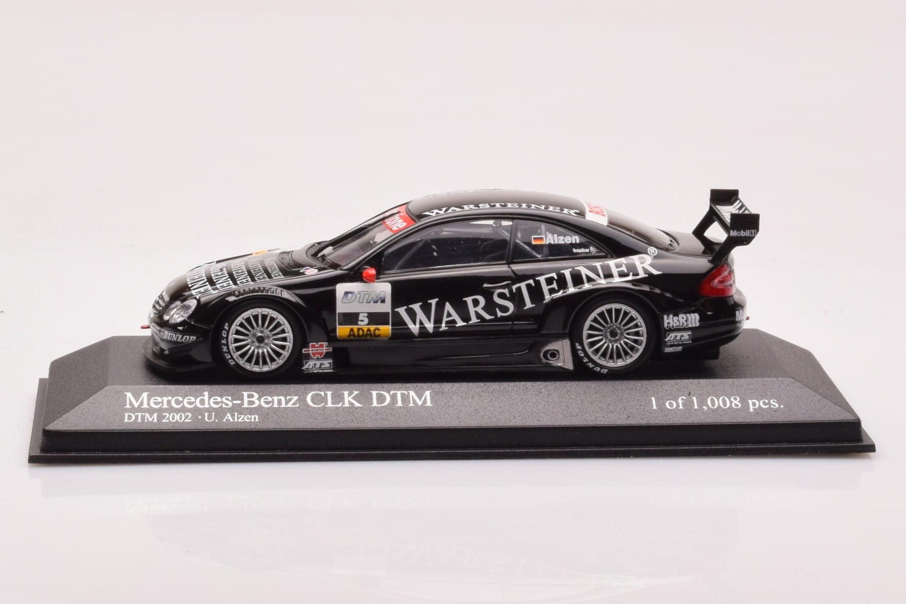 Mercedes CLK DTM Team Warsteiner AMG #5 U. Alzen DTM 2002 Minichamps 1:43 400023025 Métal Moulé