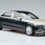 Mercedes Maybach S650 X222 Bleu Argenté Norev 1:18 B66960615 Métal Moulé - image 5 of 7