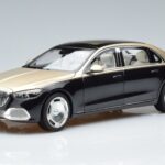 Mercedes Maybach S680 X223 Or Noir Metallic Norev 1:18 183917 Métal Moulé