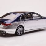 Mercedes Maybach S680 W223 Nautical Bleu Cirrus Argent Almost Real 1:18 - image 3 of 8