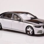 Mercedes Maybach S680 W223 Obsidian Noir Diamond Blanc Almost Real 1:18 - image 5 of 7