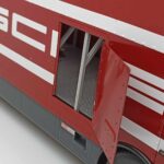 Mercedes O317 Porsche Transporter Rouge CMR 1:18 - image 10 of 12