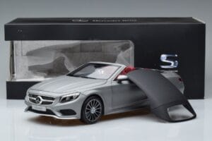 Mercedes S-Class A217 Cabriolet Gris Norev 1:18 B66960355 Métal Moulé — image 8 sur 8