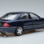 Mercedes S55 AMG W220 Bleu Norev 1:18 183817 Métal Moulé - image 3 of 7