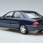 Mercedes S55 AMG W220 Bleu Norev 1:18 183817 Métal Moulé - image 6 of 7