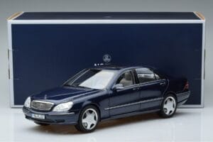 Mercedes S55 AMG W220 Bleu Norev 1:18 183817 Métal Moulé — image 7 sur 7
