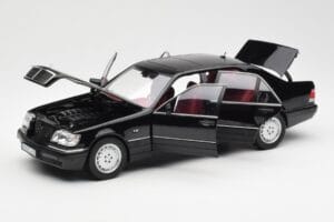 Mercedes S600 W140 Noir Norev 1:18 183722 Métal Moulé — image 2 sur 8