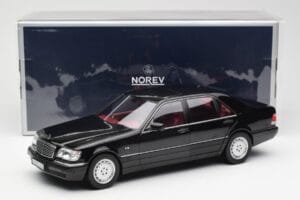 Mercedes S600 W140 Noir Norev 1:18 183722 Métal Moulé — image 8 sur 8