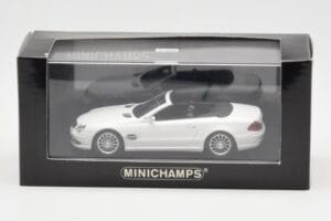 Mercedes SL 55 AMG R230 Blanc Minichamps 1:43 400036170 Métal Moulé — image 4 sur 4