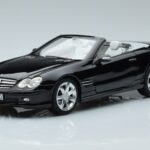 Mercedes SL500 R230 Noir Norev 1:18 183840 Métal Moulé