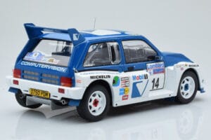 MG Metro 6R4 #14 D. Llewellin / P. Short RAC Rally 1986 IXO 1:18 18RMC068C Métal Moulé — image 2 sur 6