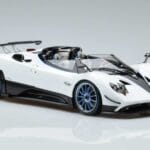 Pagani Zonda HP Barchetta Carbon Fiber Blanc LCD 1:18 LCD18009 WH Métal Moulé - image 6 of 9