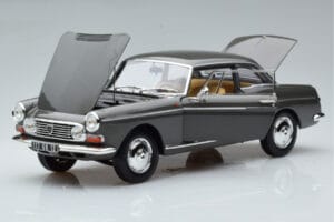 Peugeot 404 Coupé Graphite Gris Norev 1:18 184834 Métal Moulé — image 2 sur 7