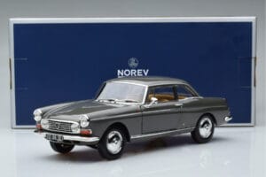 Peugeot 404 Coupé Graphite Gris Norev 1:18 184834 Métal Moulé — image 7 sur 7