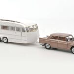 Peugeot 404 Avec Caravane Henon Norev 1:18 184837 Métal Moulé