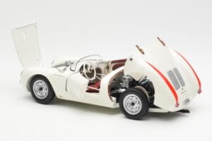 Porsche 550 Spyder Édition 70 Ans Blanc Schuco 1:18 450033300 Métal Moulé — image 5 sur 8